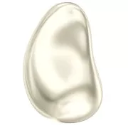 Baroque nacarada PureCrystal 5843 cuenta gota irregular 16 mm Cream Pearl x1
