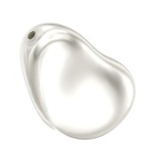 Baroque nacarada PureCrystal 5843 cuenta gota irregular 16 mm White Pearl x1