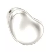 Baroque nacarada PureCrystal 5843 cuenta gota irregular 16 mm White Pearl x1