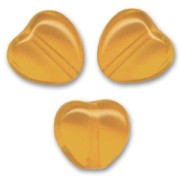 Corazones  8 mm Dark Topaz  x20