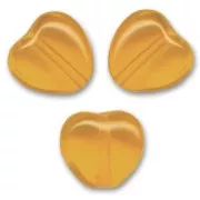 Corazones  8 mm Dark Topaz  x20