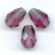 Peras facetadas 7x5 mm Amethyst  x25