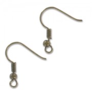 Ganchos para pendientes de bola de 18 mm - Bronce (6 unidades)
