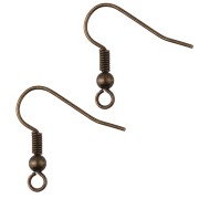 Pendientes de bola de 18 mm - Bronce x6