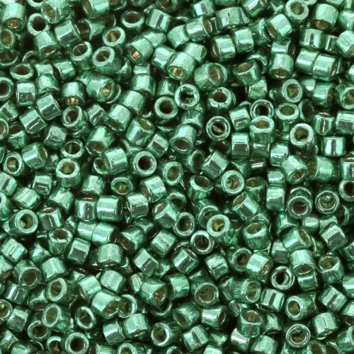 Miyuki Delica Duracoat 11/0 DB2505 - Galvanized Dark Mint Green x8g