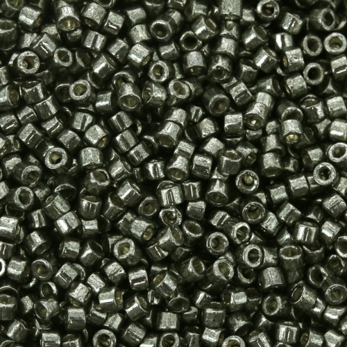 Miyuki Delica Duracoat 11/0 DB2512 - Galvanized Dark Steel Green x8g