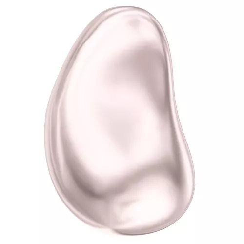 Baroque nacarada PureCrystal 5843 cuenta gota irregular 12 mm Rosaline Pearl x1