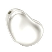 Baroque nacarada PureCrystal 5843 cuenta gota irregular12 mm White Pearl x1