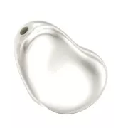 Baroque nacarada PureCrystal 5843 cuenta gota irregular12 mm White Pearl x1
