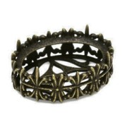 Engaste decorado 4120 18x13 mm color bronce x1|raw }}