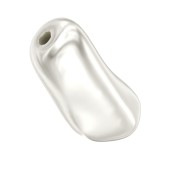 Baroque nacarada PureCrystal 5844 cuenta ovalada irregular 10mm White Pearl x1