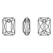 Colgante PureCrystal 6435 11.5x8 mm - Crystal AB x1