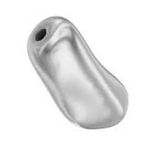 Baroque nacarada PureCrystal 5844 cuenta ovalada irregular 10mm Light Grey Pearl x1