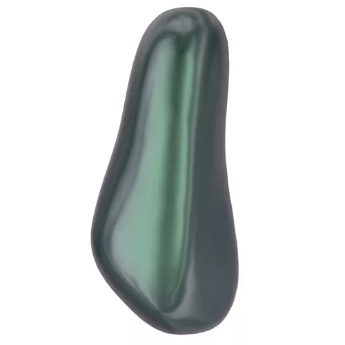Baroque nacarada PureCrystal 5844 cuenta ovalada 14 mm Irid Tahitian Look Pearl x1