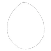 Collar largo de 80 cm eslabón rectangular 3 mm - Acero inoxidable 304 x 1