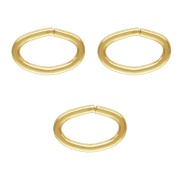 Anillas abiertas ovaladas 5.3x3.5x0.6 mm de Gold filled x100|raw }}