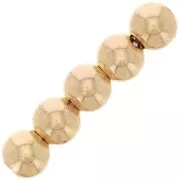 Cuentas redondas - bolas 5 mm de Gold filled Light x50
