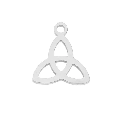 Dije nudo Trinitad 13x11.5 mm Acero Inoxidable x1