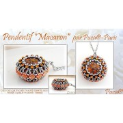 Cabuchón redondo de cristal by Puca® 18 mm Opaque Aqua Tweedy x1