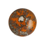 Cabuchón redondo de cristal by Puca® 18 mm Opaque Hyacinth New Picasso x1