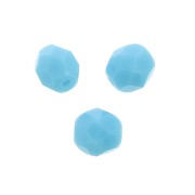 Facetadas 6 mm Turquesa x25