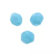 Facetadas 6 mm Turquesa x25