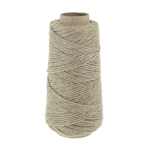 Bobina de hilo de lino 2.5 mm - Natural x200gr