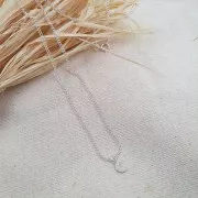 Mini dije luna 8x5 mm de Plata 925 x1