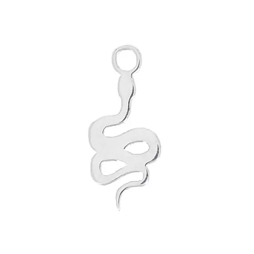 Mini dije serpiente 11x5 mm de Plata 925 x1
