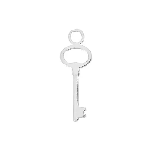 Mini dije llave 12x4 mm de Plata 925 x1