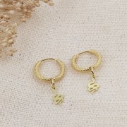 Mini Dije llave 12x4 mm de Plata 925 Dorado x1