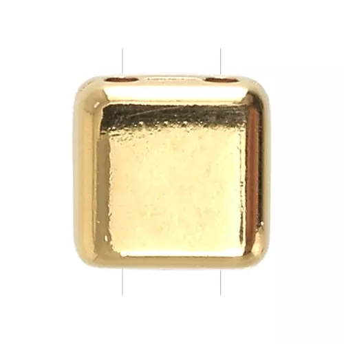 Cuenta de zamac Tila Beads 6 mm - Dorado oro fino x1