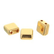 Cuenta de zamac Tila Beads 6 mm - Dorado oro fino x1