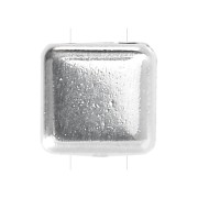 Cuenta de zamac Tila Beads 6 mm - Chapado Plateado Envejecidox1