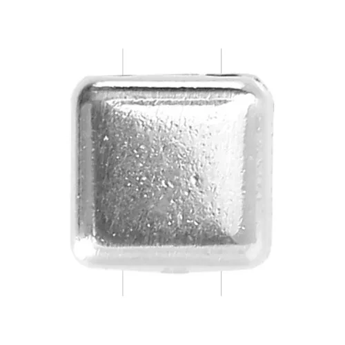 Cuenta de zamac Tila Beads 6 mm - Chapado Plateado Envejecidox1