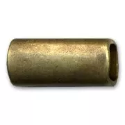 Cuenta pasante irregular para cuero Regaliz 28x13 mm bronce