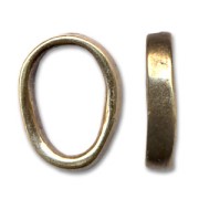Cuenta pasante irregular para cuero Regaliz 3x15 mm bronce