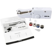 Mini máquina de coser - manual y portátil - Blanco x1