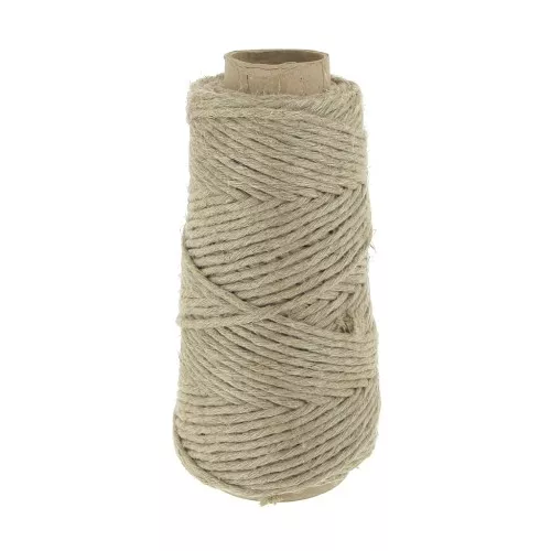 Bobina de hilo de lino 3 mm - Natural x200gr
