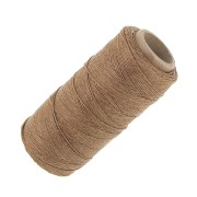 Bobina de hilo de lino encerado 0.7 mm Marrón claro n°5 x100g|raw }}