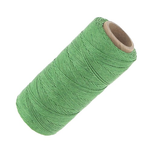 Bobina de hilo de lino encerado 0.7 mm Verde n°21 x100g