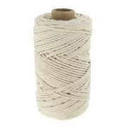 Bobina de cordón de algodón para macrame 2 mm - Crudo x100m