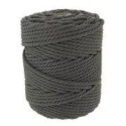 Bobina de cordón teñida - Bottle Macramé 5 mm - Gris oscuro x100m