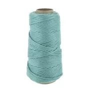 Bobina de cordón de algodón para macramé Suprême Cotton 3XL lana peinada - Jade x75m