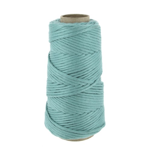 Bobina de cordón de algodón para macramé Suprême Cotton 3XL lana peinada - Jade x75m