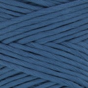 Bobina de cordón de algodón para macramé Suprême Cotton 3XL lana peinada - Azul x75m