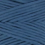 Bobina de cordón de algodón para macramé Suprême Cotton 3XL lana peinada - Azul x75m