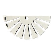 Colgante abanico - medio sol 12x25 mm - Plateado x1|raw }}