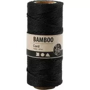 Bobina de 65 metros de hilo de bambú 1 mm - Negro