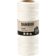 Bobina de 65 metros de hilo de bambú 1 mm - Blanco
